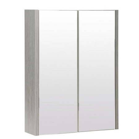 Kartell Purity Silver Oak 500mm Mirror Cabinet