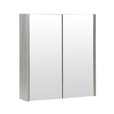 PSO600MIR Kartell Purity Silver Oak 600mm Mirror Cabinet (1)