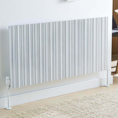 Kartell Quebec 575 x 1439mm White Horizontal Double Panel Radiator