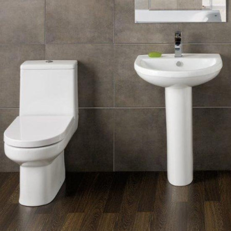 BJX-PAN/BJX-CIS Kartell Bijou Close Coupled Toilet Pan & Cistern Room Setting