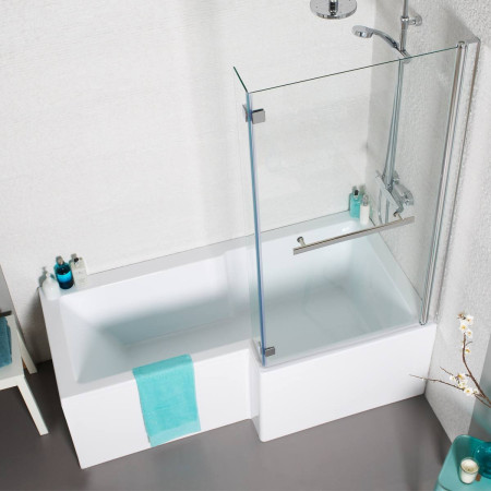 Kartell Tetris Square Shaped Shower Bath 1600 x 850mm Right Hand