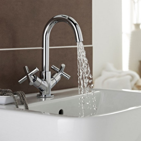 TAP080TI Kartell Times Mono Basin Mixer with Click Waste (2)