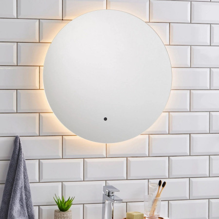 TU60 Kartell Tucson 600mm LED Round Bathroom Mirror Three Tone Ambient Lighting