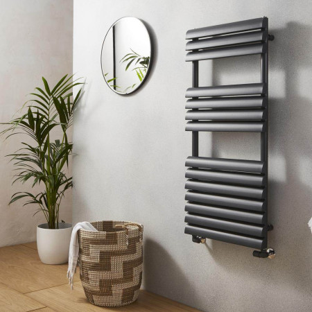 Kartell Venetian Anthracite Towel Rail 1100 x 500mm