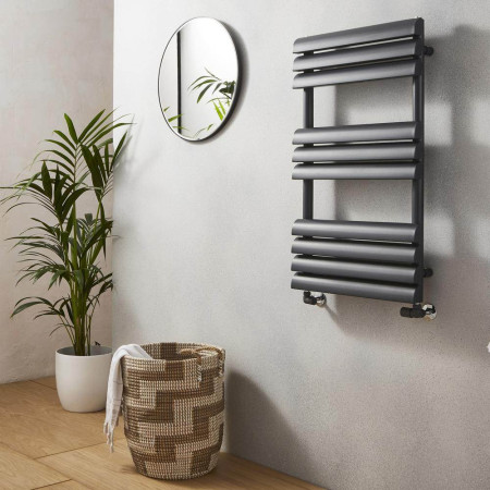 Kartell Venetian Anthracite Towel Rail 850 x 500mm