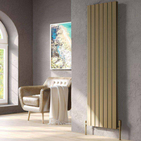 Kartell Victoria 1775 x 218mm Bronze Single Panel Vertical Radiator