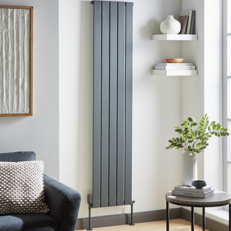 Kartell Victoria 1775 x 588mm Grey Double Panel Vertical Radiator