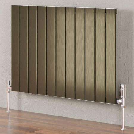 Kartell Victoria 575 x 1180mm Bronze Double Panel Horizontal Radiator
