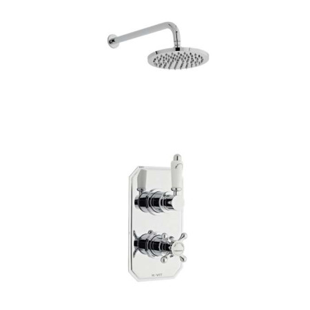 SHO032VI/SHO083DE Kartell Viktory Thermostatic Concealed Shower with Fixed Overhead Drencher (1)