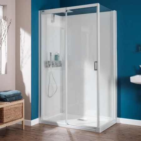 DES7C1670 Kinedo Kinemagic Design Corner Shower Pod - Sliding Doors - H1400xW800