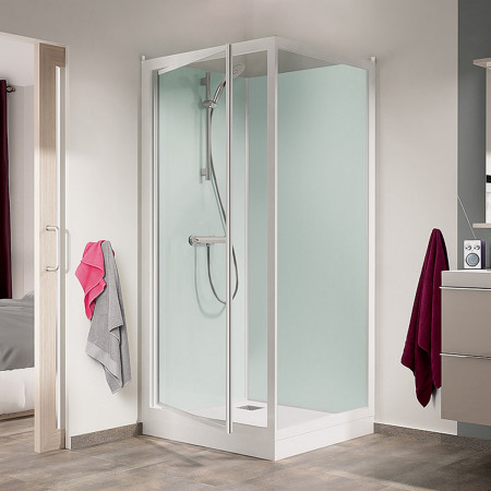 Kinedo Kineprime Glass 900 x 900mm Corner Pivot Shower Cubicle