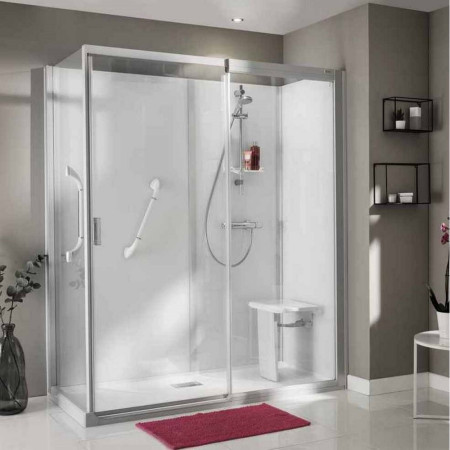 Kinemagic 7 Serenity 1400 x 900mm Corner Thermo Sliding Shower Cubicle