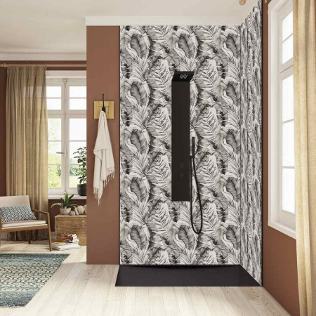 PM1020 Kinewall Banana Trees Black & White 1500 x 2500mm Panel Lifestyle
