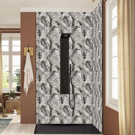 Kinewall Banana Trees Black & White 1500 x 2500mm Panel