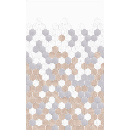 PM638 Kinewall Hexagon Trilogy 1000 x 2500mm Panel Wall Panel