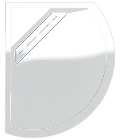 C2TQ1290LHSR Kudos Connect 2 Left Hand Offset Curved Slip Resistant Shower Tray 1200 x 900mm