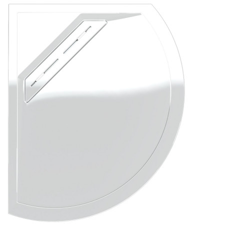 Kudos Connect 2 Left Hand Offset Curved Slip Resistant Shower Tray 1200 x 900mm