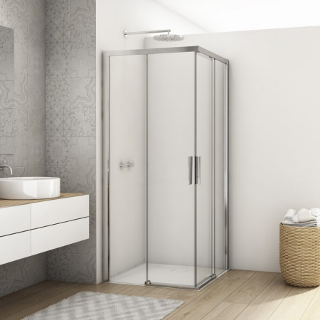 Kudos Divera 700 x 700mm Corner Entry Shower Enclosure in Chrome