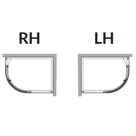 KSQ12080RH Kudos Kstone 1200 x 800mm Offset Quadrant Shower Tray Right Hand Handed Image