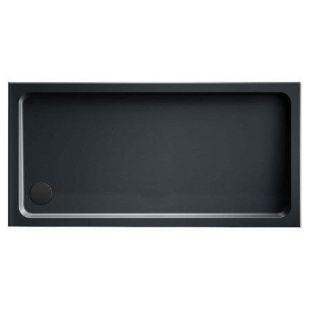 Kudos Kstone Slip Resistant Slate Grey 1000 x 760mm Rectangle Shower Tray