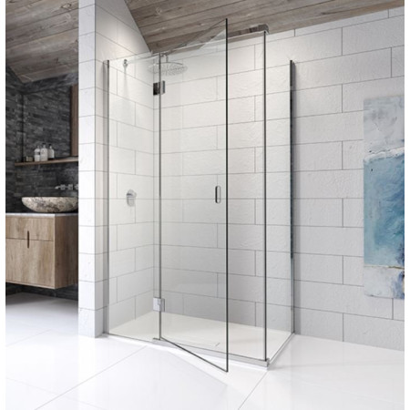 Kudos Pinnacle8 1200mm Hinged Shower Door For Corner (Right Hand)
