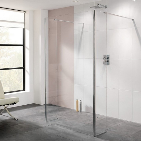 LK811-110S Lakes 1110mm Riviera Walk-In Shower and Bypass Panels (1)