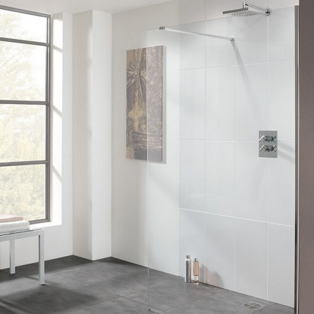 LK810-020S Lakes 200mm Cannes Walk-In Shower Panel (1)