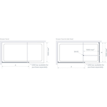 LK1010-070S Lakes 700mm Cannes 10mm Walk-In Shower Panel (3)