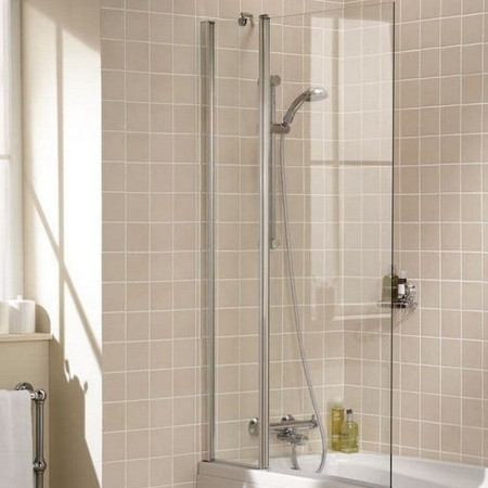SS60 05 Lakes Bathrooms 944mm Double Square Shower Screen