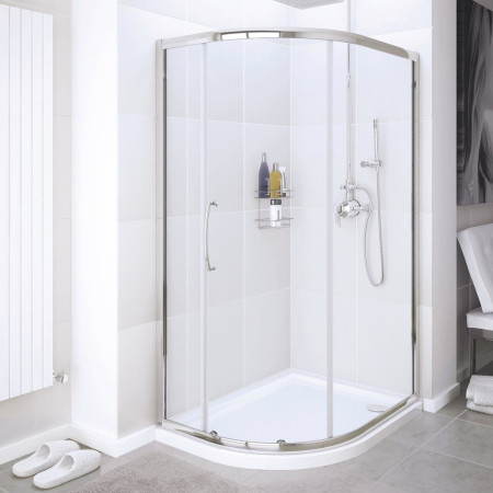 SDV2R100S Lakes Classic 1000mm Single Door Quadrant Shower Enclosure