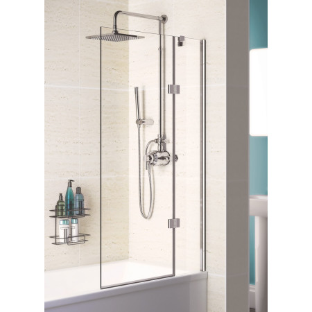 SS100RS Lakes Coastline 900mm Right Hand Hinged Bath Screen (1)