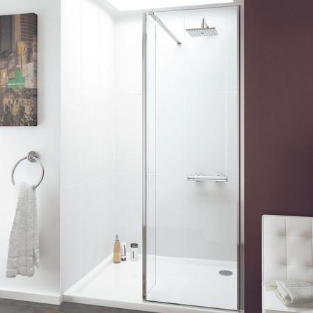 LK1010-080S Lakes Levanzo 800mm Shower Panel and Bypass Panel with 10mm Glass (1)