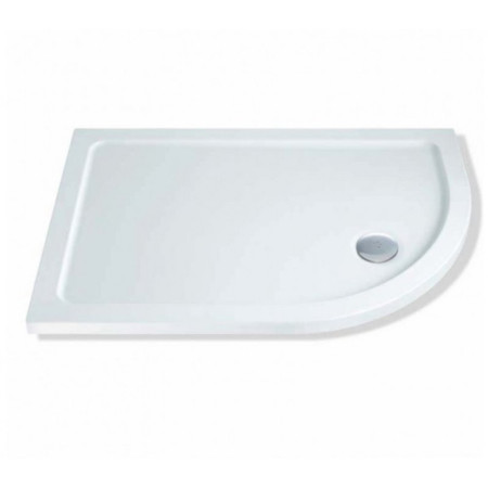 TQ8012R-ELK Lakes Low Profile 1200 x 800mm Offset Quadrant Shower Tray & Fast Flow Waste Right Hand (1)