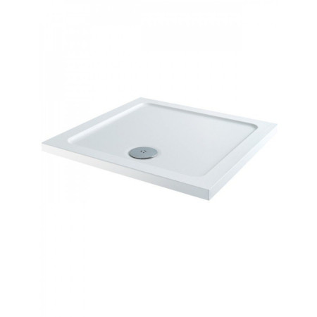 TS7676-ENC Lakes Low Profile 760mm Square Shower Tray & Fast Flow Waste