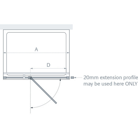LK804070S / LK803050S Lakes Martinique 1200mm Hinged Door & Panel (2)