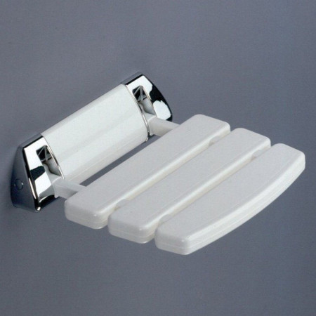 Lakes Series 200 SD White and Chrome Shower Seat