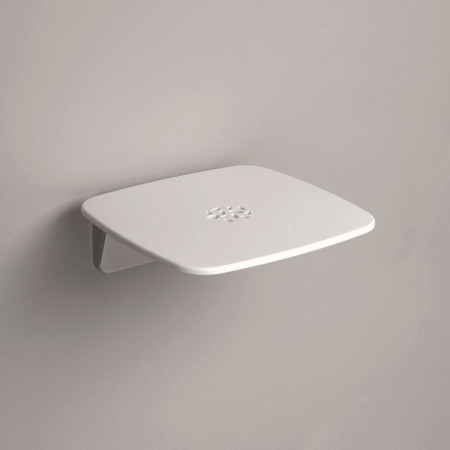 Lakes Series 300 SD Shower Seat in White and Chrome