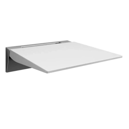 Lakes Series 500 Foldaway Shower Seat in White and Chrome