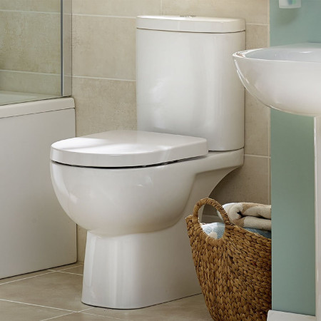 Lily Close Coupled Toilet Inc Soft Close Seat