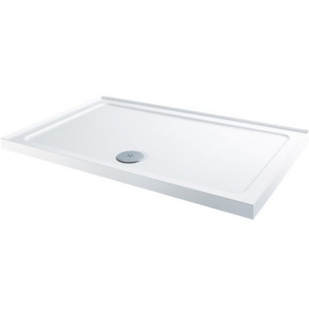MX Durastone 1200 x 800mm Rectangular Low Profile Shower Tray with Upstands