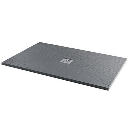 MX Minerals 1000 x 800mm Rectangle Ash Grey Shower Tray