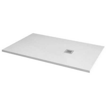 MX Minerals 1600 X 800mm Rectangle Ice White Shower Tray
