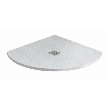 MX Minerals 800 X 800mm Quadrant Ice White Shower Tray