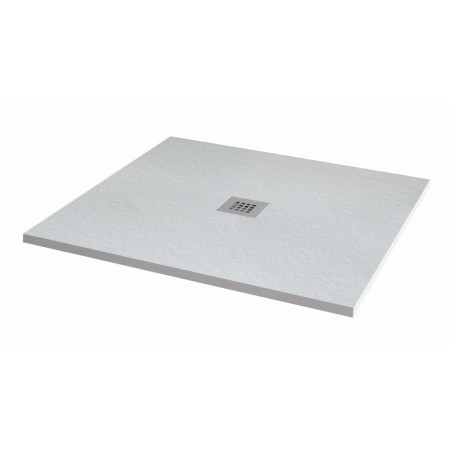MX Minerals 800 x 800mm Square Ice White Shower Tray
