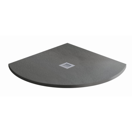 MX Minerals 900 x 900mm Quadrant Ash Grey Shower Tray