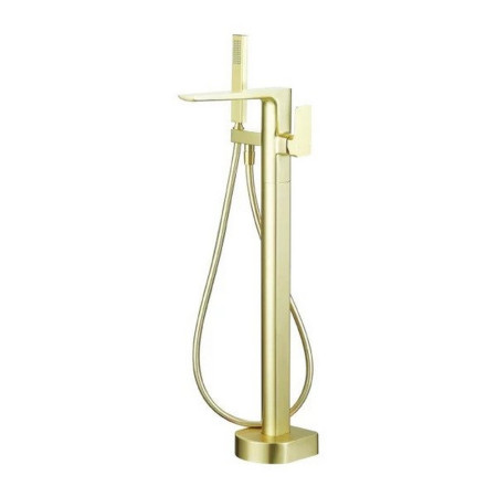 CARFS301BB Marflow Carmani Freestanding Bath Shower Mixer in Brushed Brass