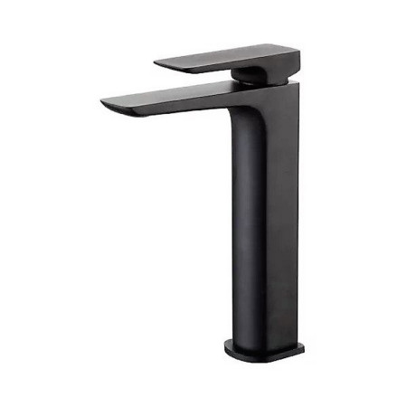 Marflow Carmani Matt Black Tall Basin Mixer