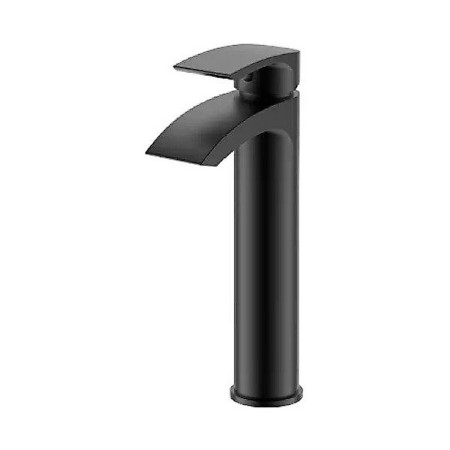 Marflow Lenso Matt Black Tall Basin Mixer