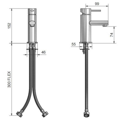 Marflow North2South Cloakroom Basin Mixer