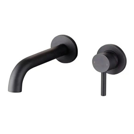 Marflow Pava Matt Black Wall Mounted Basin Mixer